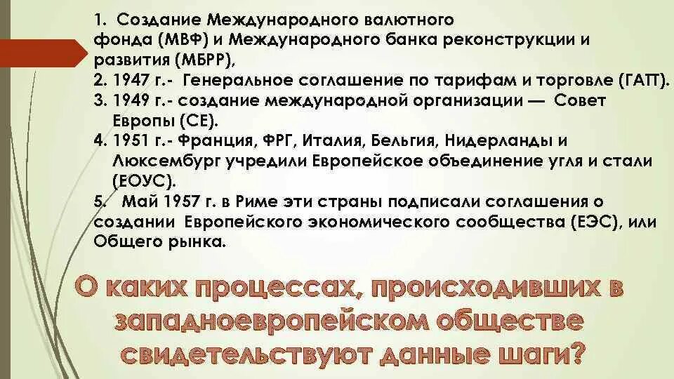 Создание мвф. Мвф и мбрр. международный документ мвф и мбрр. мвф причины создания.