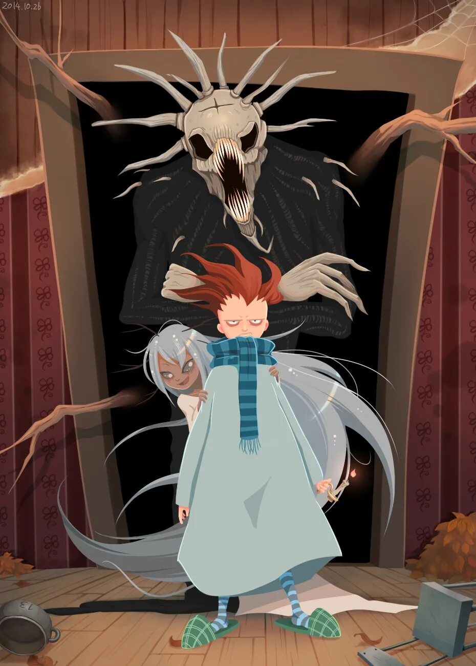 Бука арты. Knock knock добрая бука. Монстр из knock knock. Тук тук игра. Кнок кнок.