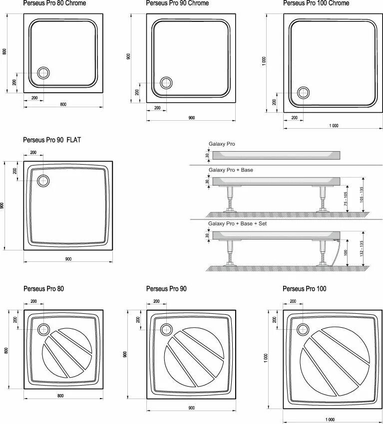 Размер ванны для душа. Ravak поддон Perseus Pro-90 Flat белый xa037711010. Поддон для душа Ravak Perseus Pro-100 Chrome. Размер душевого поддона стандарт. Душевой поддон Perseus Pro-80.