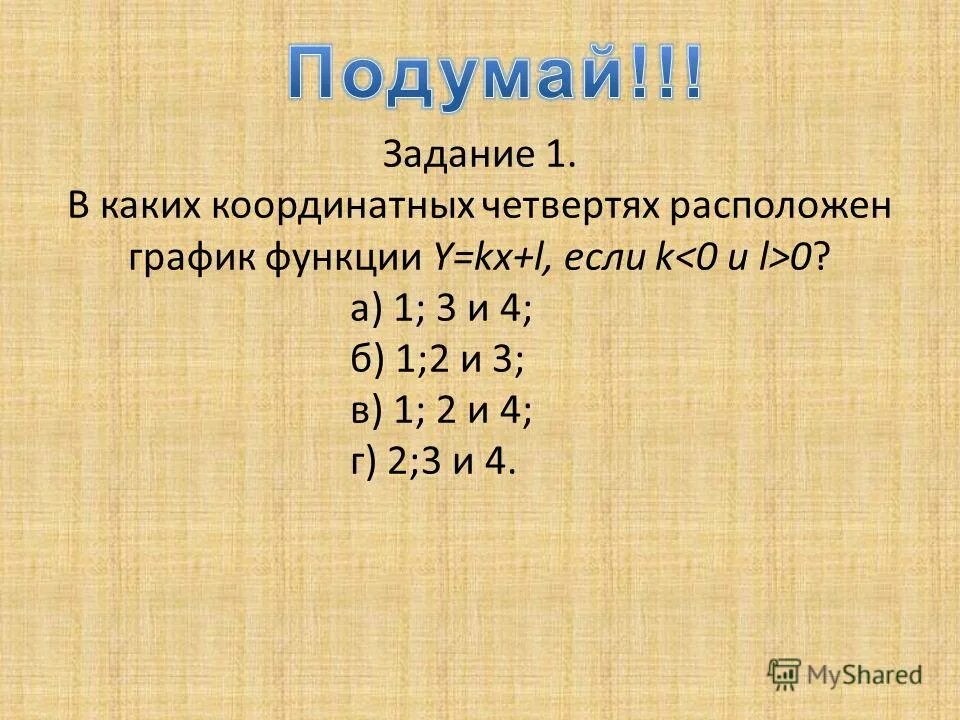 Какой координатной четверти принадлежит точка 21 5