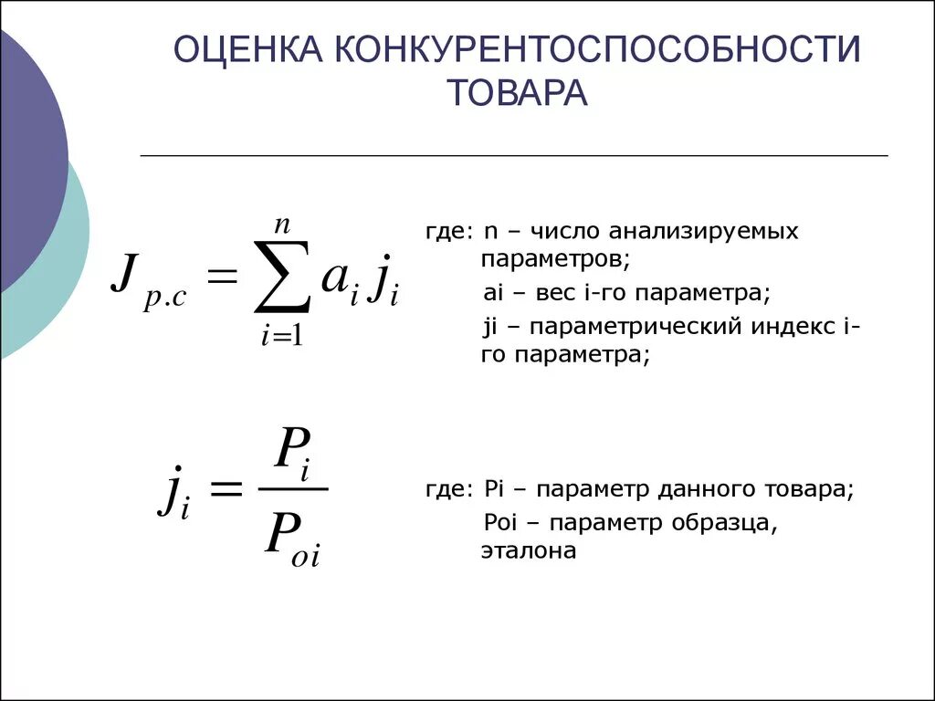 Формула конкурентоспособности предприятия. Формула расчета конкурентоспособности. Уровень конкурентоспособности формула. Оценка конкурентоспособности предприятия формула. Оценка качества конкурентоспособности