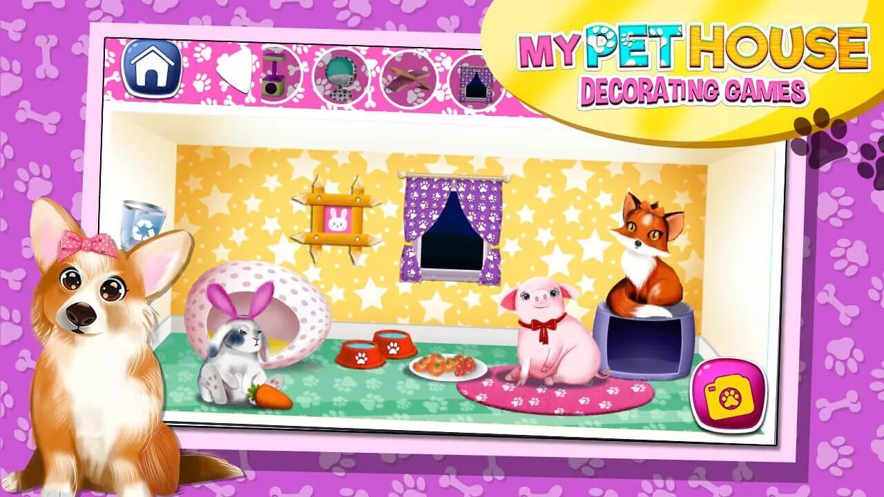 Mine pet home. Игры для девочек Мои любимые питомцы. Игра с питомцами и домиками. Мой питомец игра. Дом питомца игра.