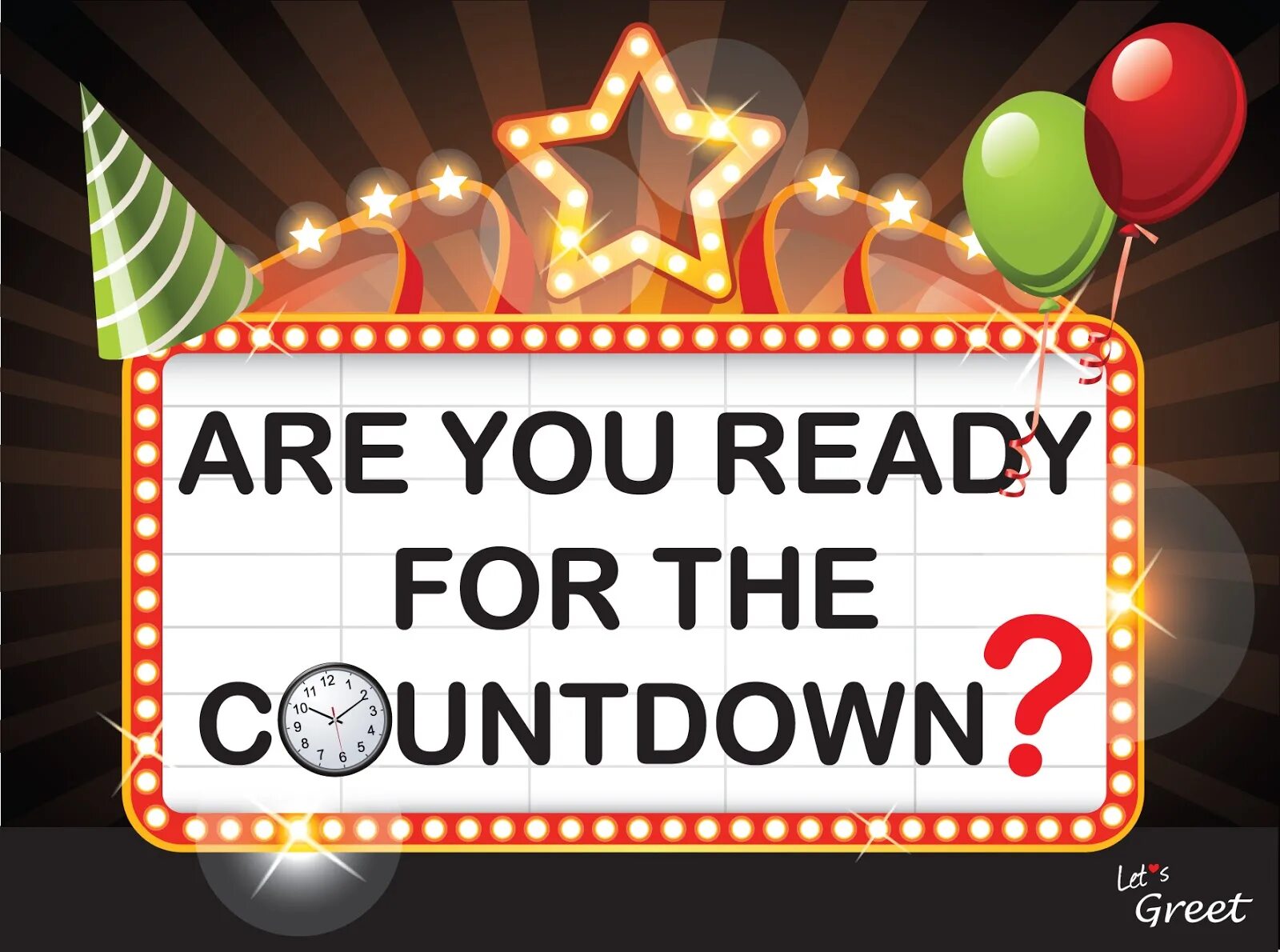 Are you ready to order. Countdown to New year. Are you ready. Ready for the New year. New year Countdown book.