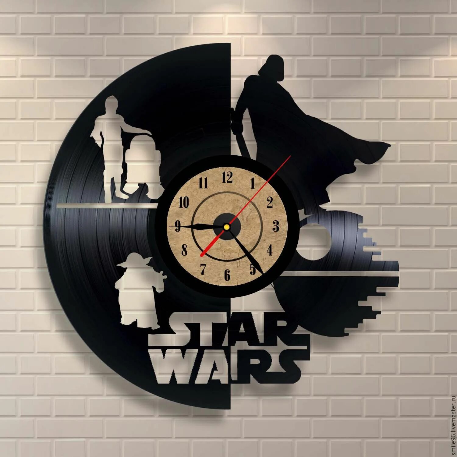 Часы настенные Звездные Войны - Star Wars Clock купить в интернет-магазине Джей 