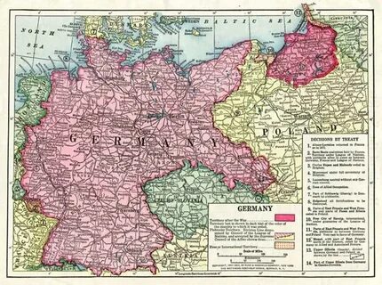 Карта германии 1938