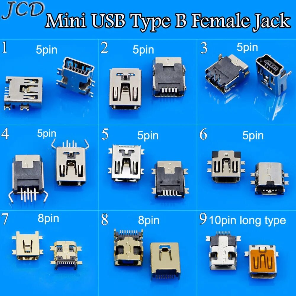 Type b купить. USB Mini b 8 Pin. 5 Pin разъем USB. Разъём USB 5 Pin плоский. Разъем Mini USB 5 Pin.