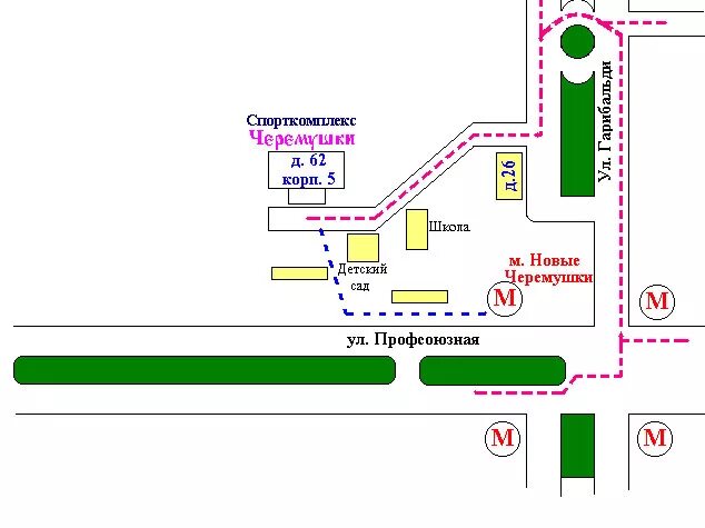 Новые черемушки маршрут