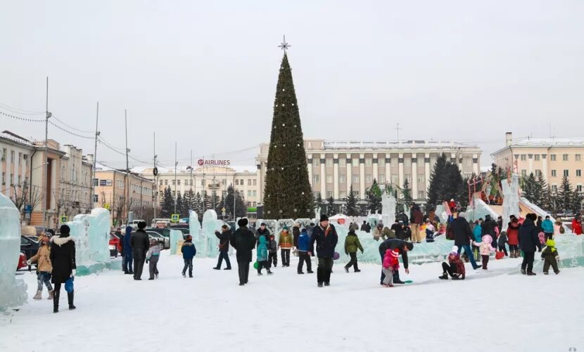 Площадь революции Улан-Удэ зима. Площадь советов Улан Удэ новогодний городок. Площадь советов Улан-Удэ зима. Зимние каникулы в Улан Удэ.