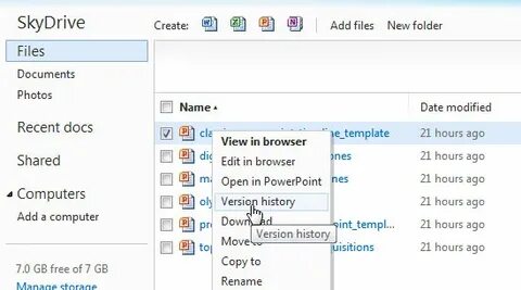 Version document