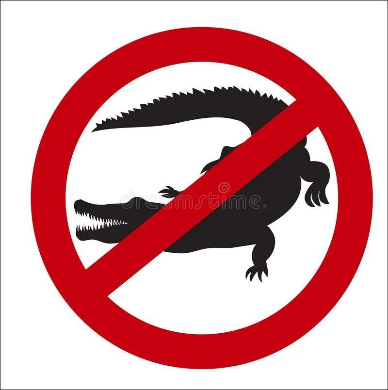 Ящерам вход. Осторожно крокодил. Знак осторожно крокодилы. Крокодил с табличкой. Крокодил перечёркнут.