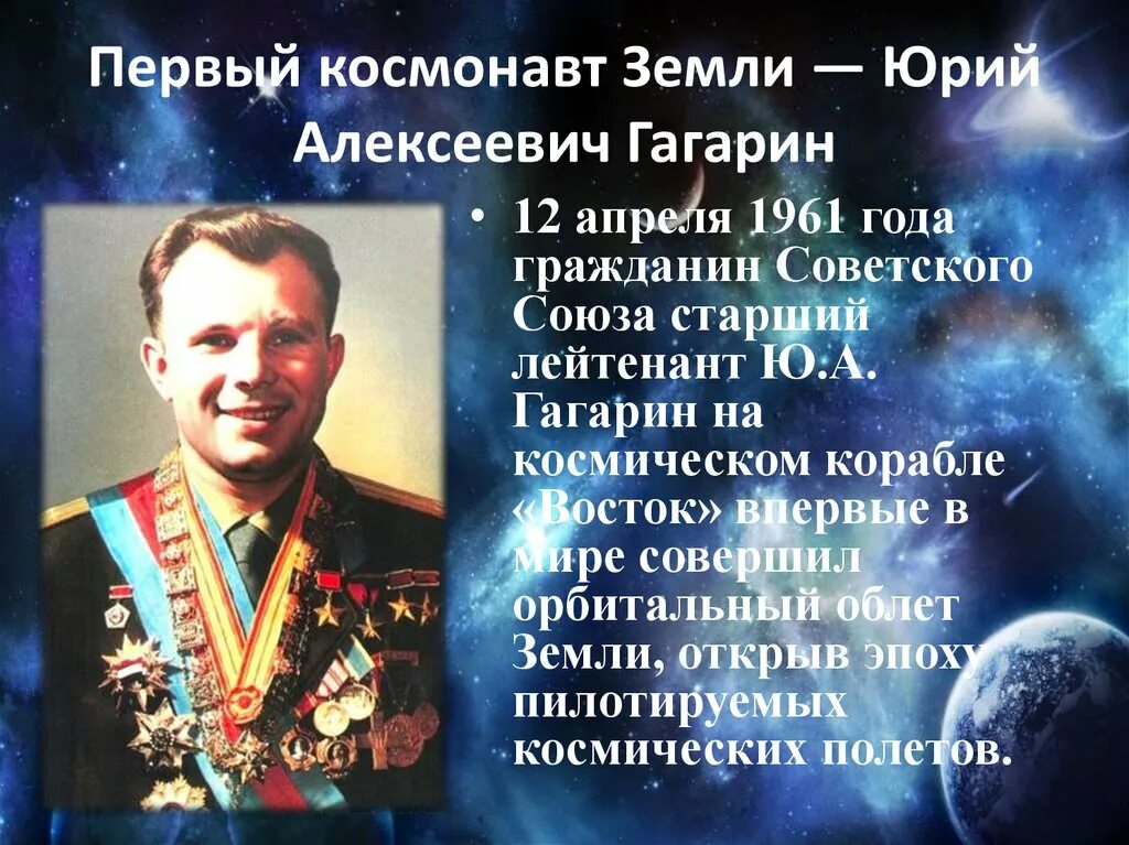 Гагарин человек и космонавт