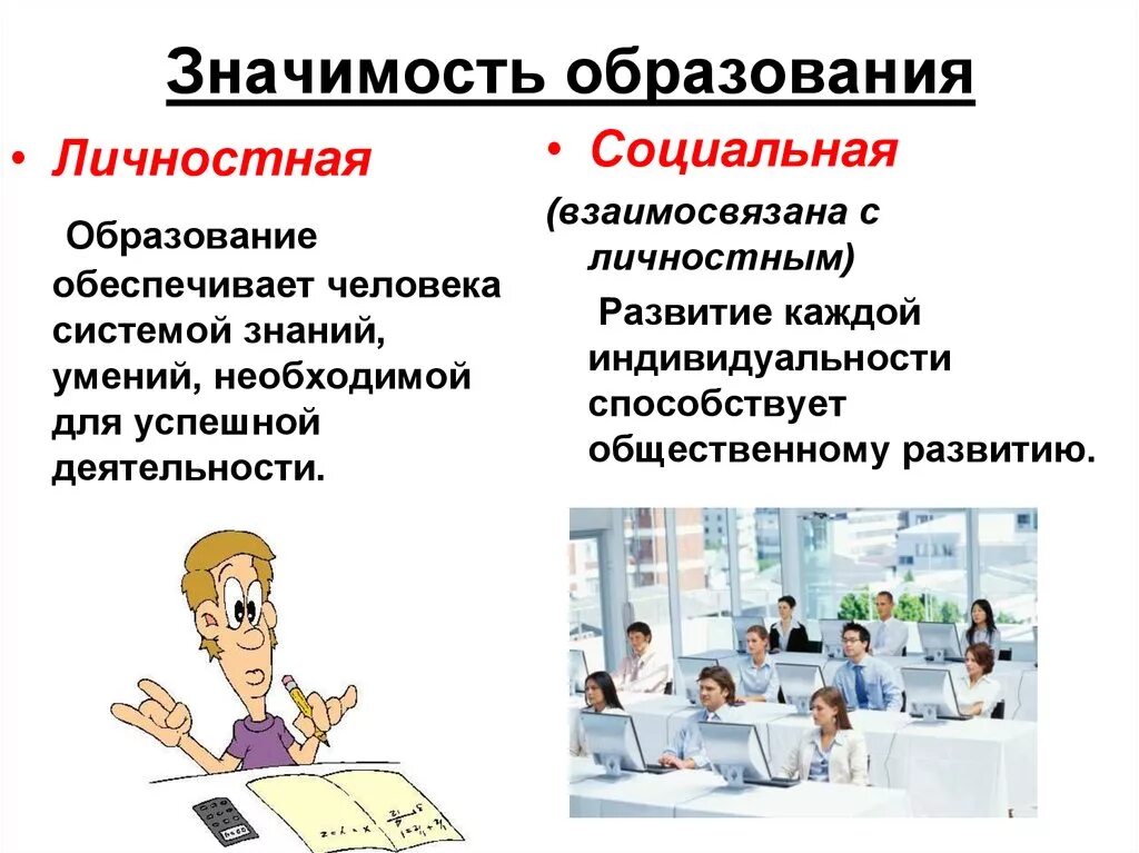 Что значит место в обществе. Значимость образования. Значение образования. Важность образования. Социальная и личностная значимость образования.