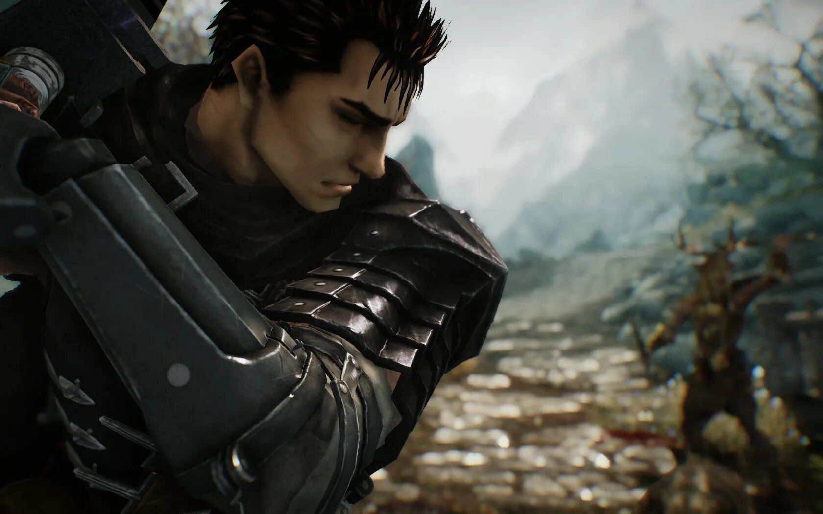 Гатс черный мечник 1997. Скайрим мод броня гатса. Меч гатса скайрим. Броня гатса скайрим. Проклятая броня гатса на скайрим.