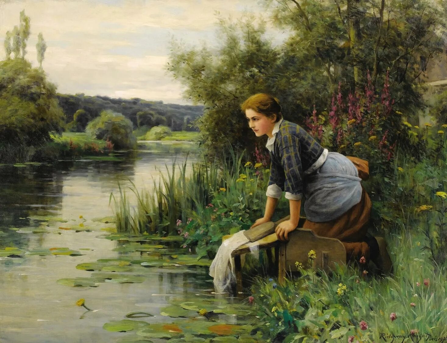 Даниэль Риджуэй Найт рыбачка. Daniel Ridgway Knight картины. Художник Daniel Ridgway Knight (1839-1924). Картины Даниэля РИДЖУЭЙЯ Найта.