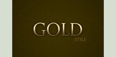 Gold style