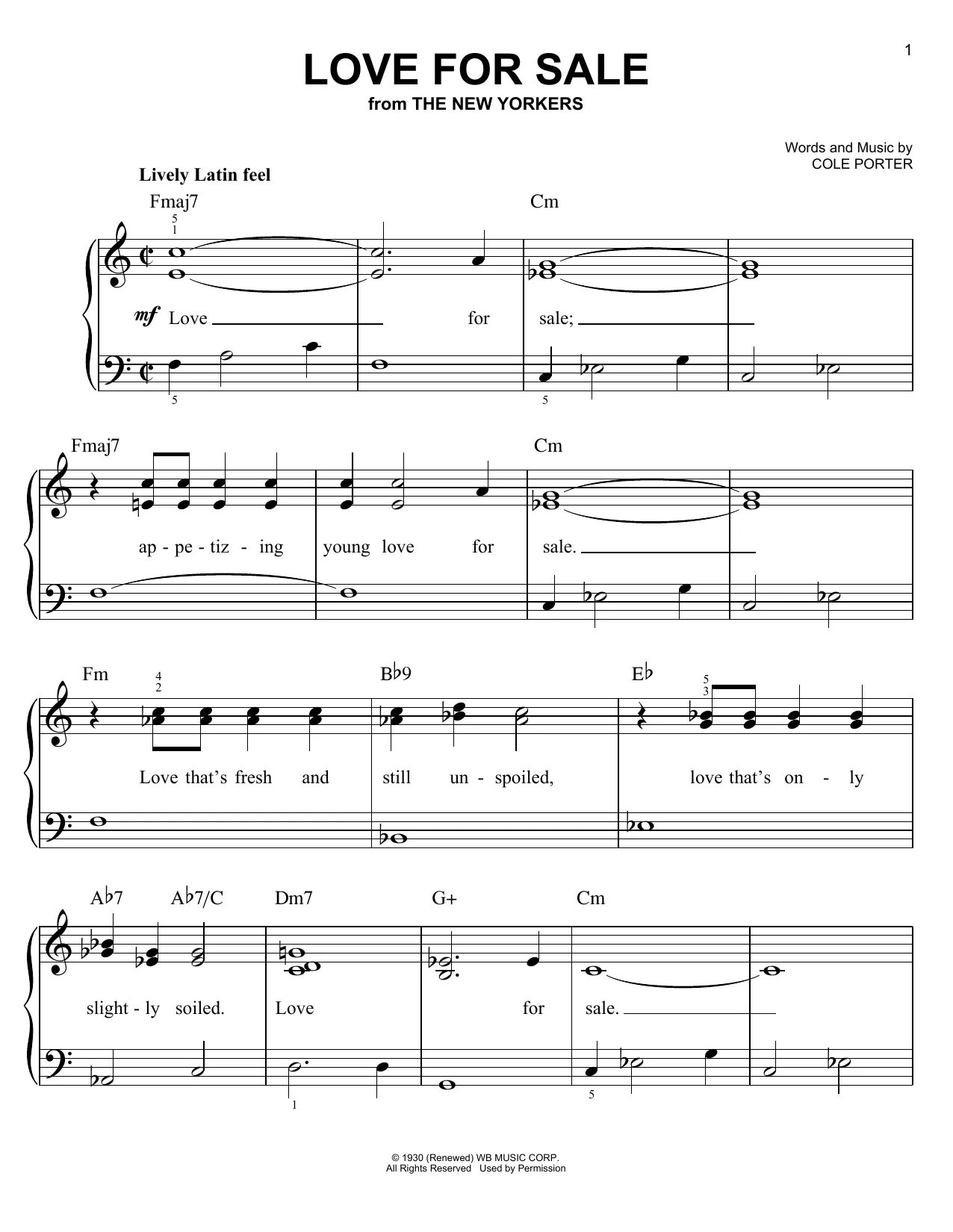 Jazz score