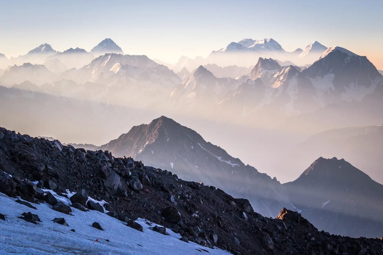 The high mountain in europe is. Эльбрус на Восходе солнца. Луч пик. Кутан гора. Misty Mountain goods.