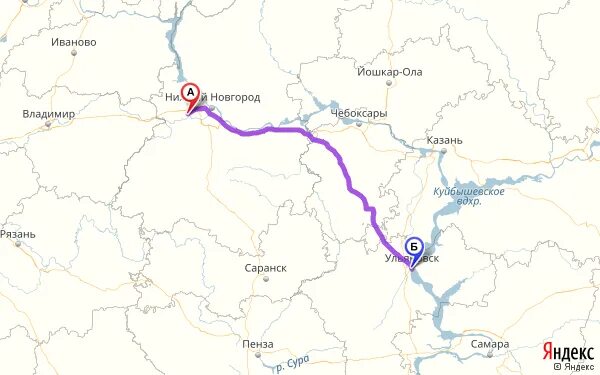 Ульяновск нижний новгород поезд
