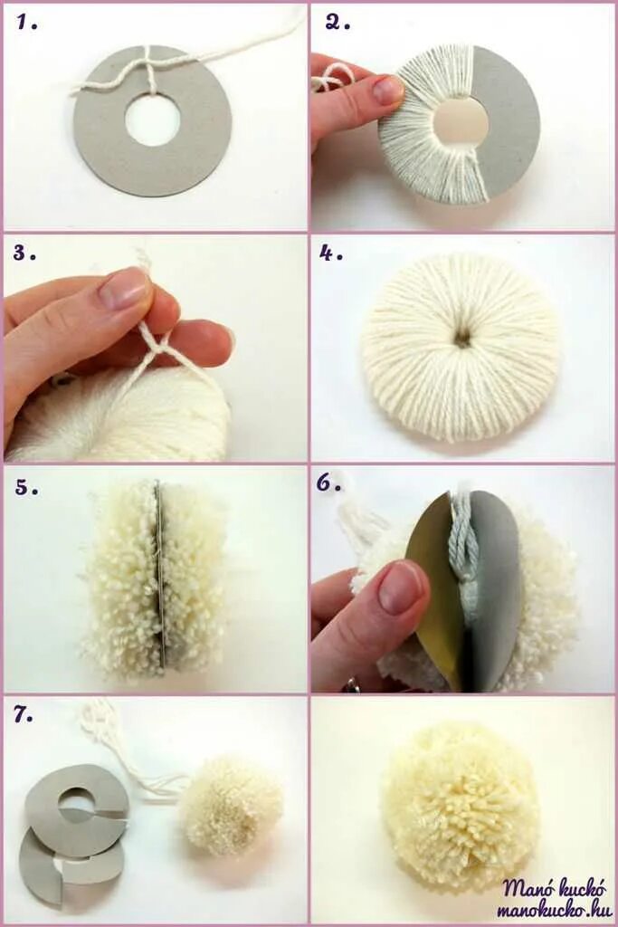 Сделать помпон видео. Бубон из пряжи. Помпоны из ниток своими руками. Пвнпон из ниток. Сделать помпон видео.