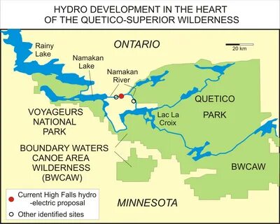 Namakan River Hydroelectric Proposal Threatens the Quetico-Superior.