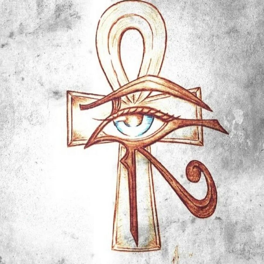 Анкх и глаз гора. Анх Египетский символ. Анубис и анкх. Анкх Египетский крест с глазом гора.