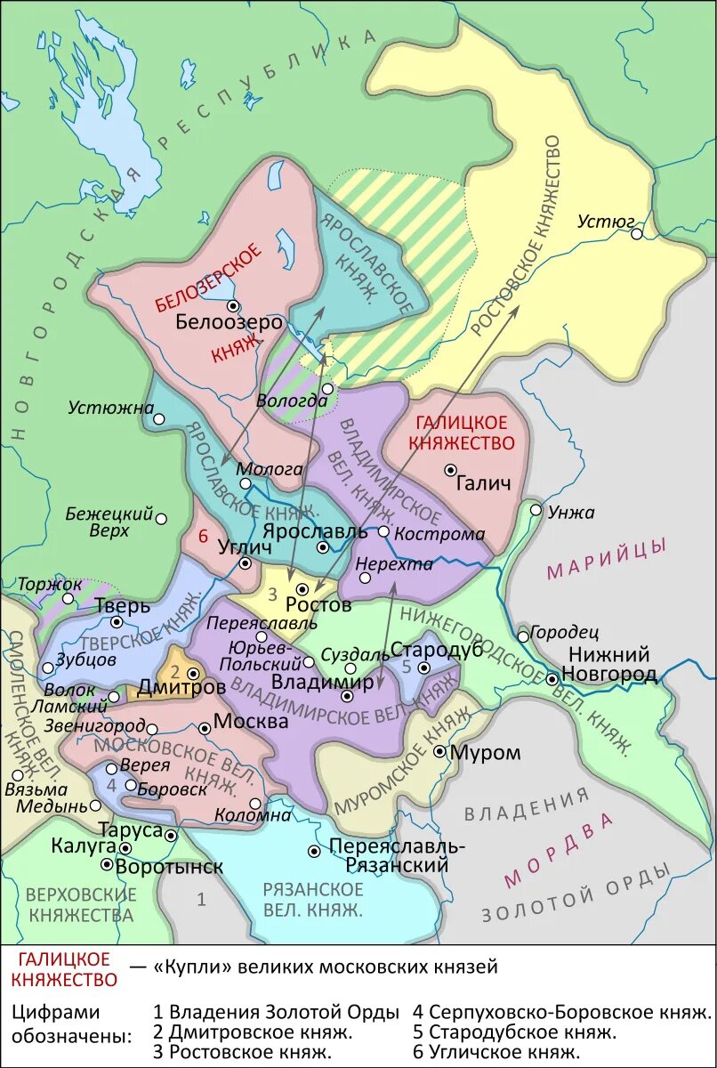 Урок княжества северо восточной руси. Северо Восточная Русь 13 век. Карта Северо-Восточной Руси в 14 веке. Северо Восточная Русь 14 век карта. Карта Владимиро-Суздальского княжества в 14 веке.