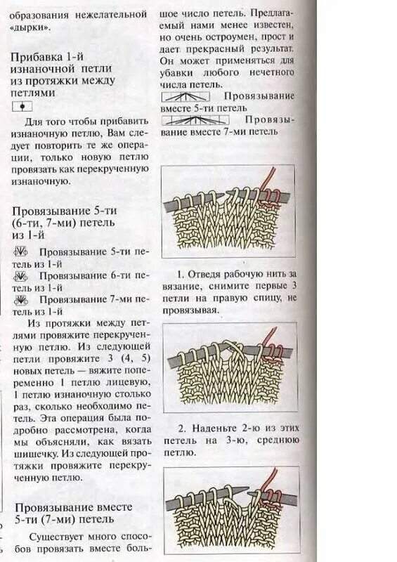 Прибавки изнаночными