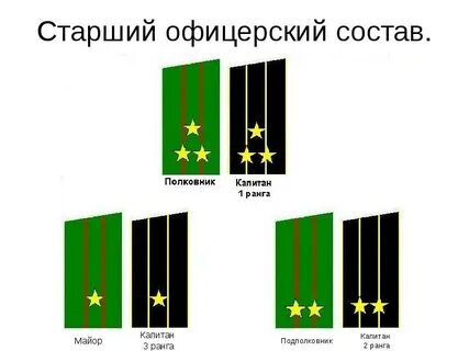 Старший офицерский состав звания