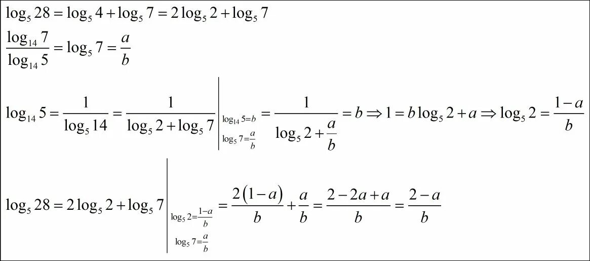 2 log2 7 1