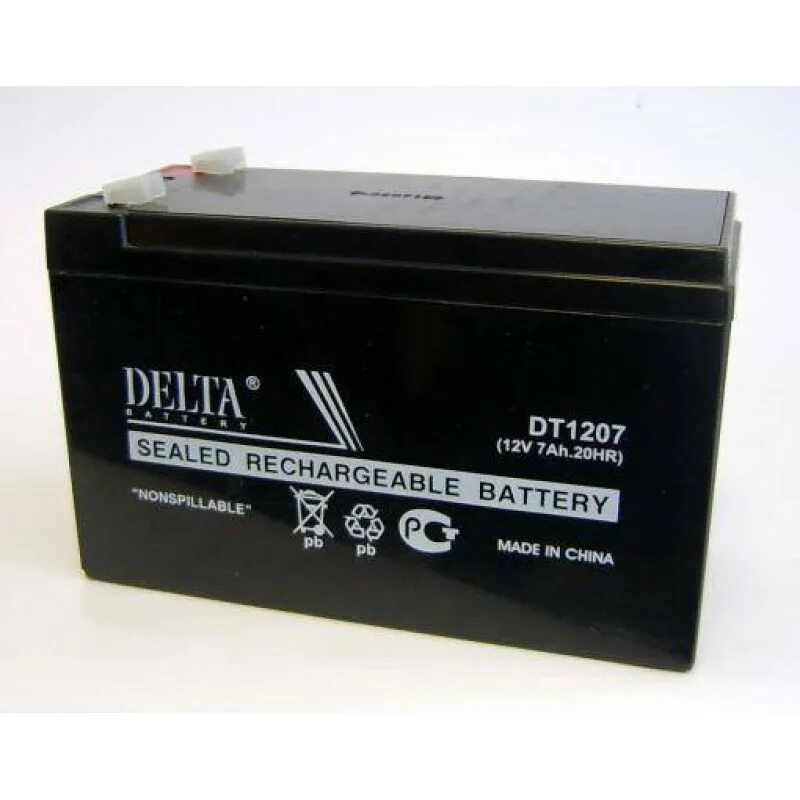 Аккумулятор 1207 12v 7ah. Аккумулятор Delta DT 1207 (12v 7ah). Аккумулятор герметичный свинцово-кислотный Delta DT 1207. Аккумулятор Delta dt1207 12v, 7 а/ч. DTM 1207 аккумуляторная батарея 12v/7ah 1/5.