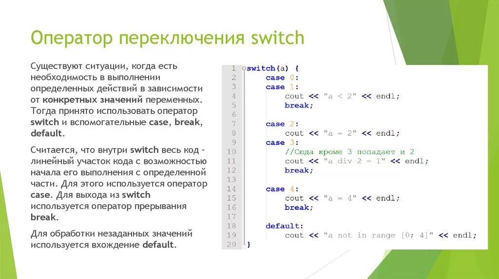 Конструкция switch case. Switch конструкция с++. Оператор свитч с++. Структура Switch Case c++. Оператор Case c++.