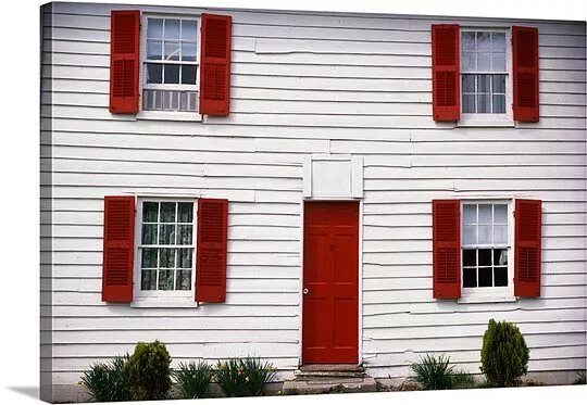 Хочу дом с белыми ставнями мем Blue and White Monday: Curb Appeal Exterior house colors, House exterior, House