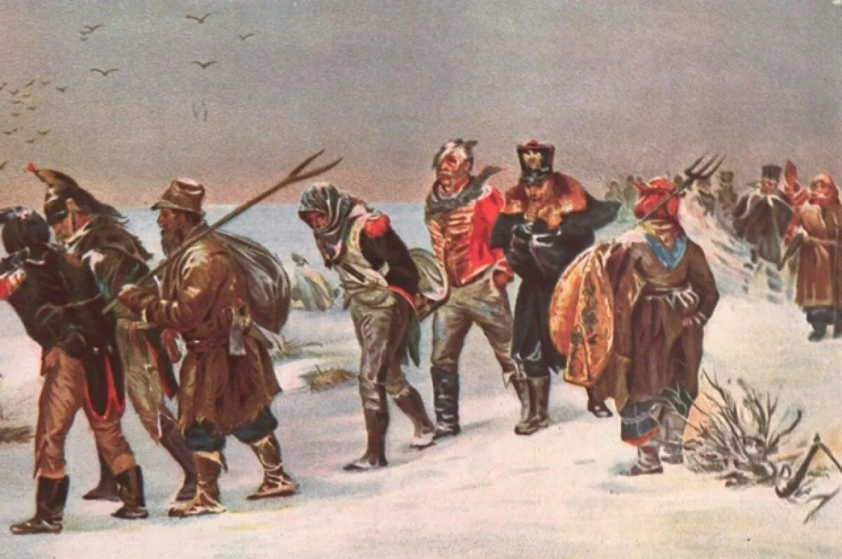 Прянишников французы 1812. Картина прянишникова отступление французов 1812 году. И. И. прянишникова “в 1812 году”..