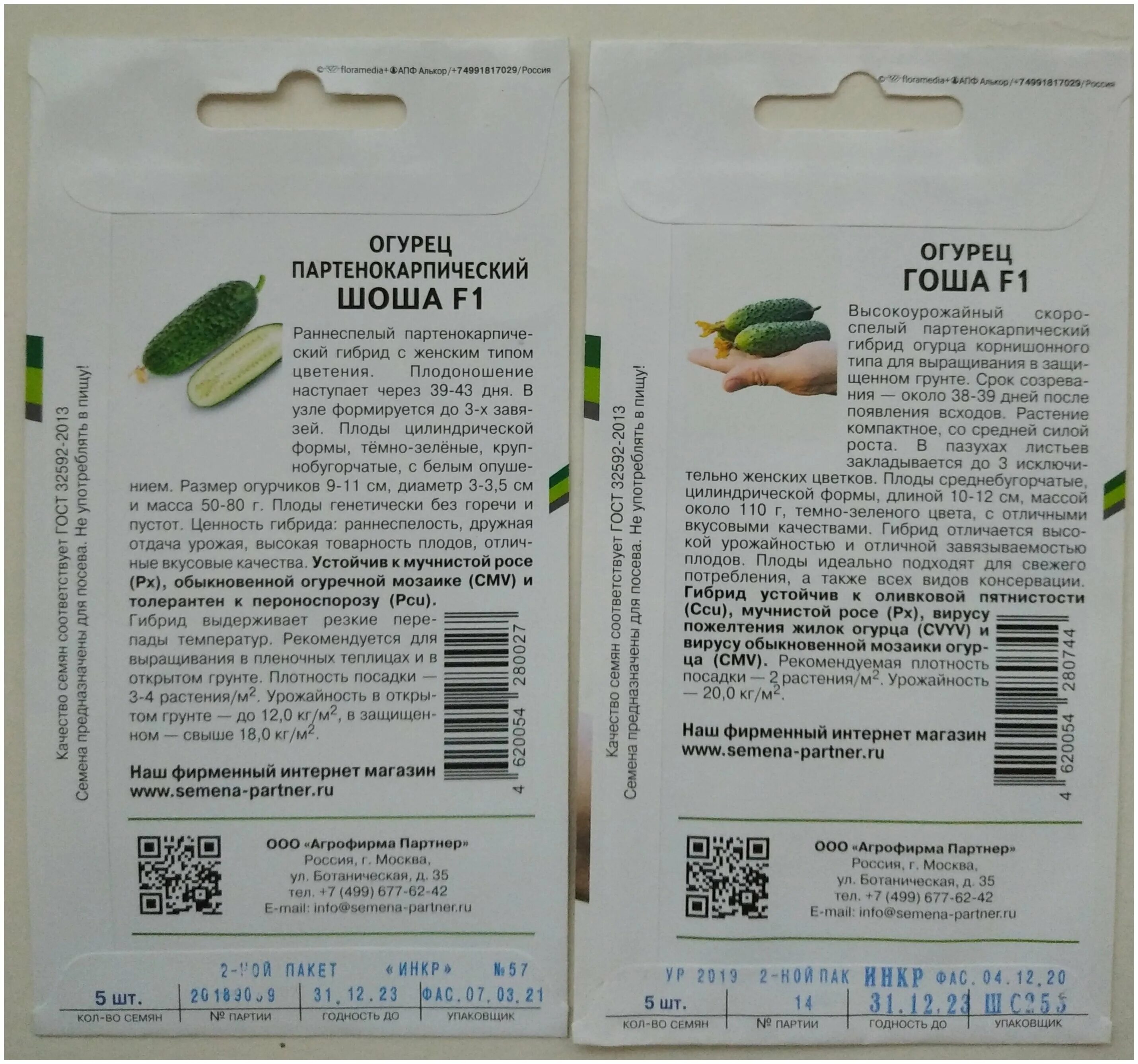 огурцы гоша и шоша.