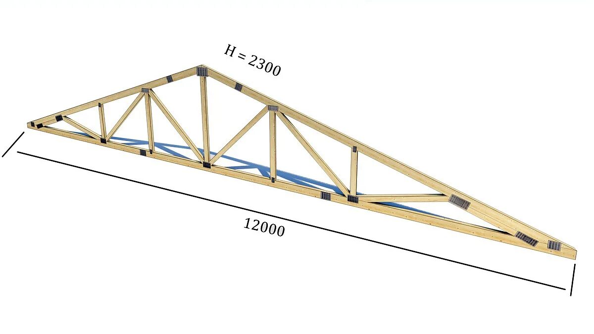 Фермы деревянные стропильные сегментная 24м. Стропильная ферма крыши 6м. Стропильная ферма 6 метров. Шпренгельная ферма треугольная. Двускатная крыша 12 метров