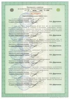 Срок лицензии на частную охранную деятельность