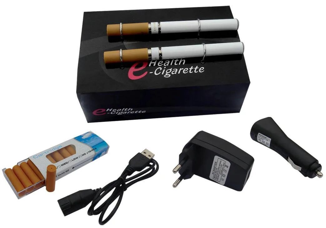 Сигареты с зарядкой купить. Электронная сигарета - классика "Health e-cigarette". Электронные сигареты со сменными картриджами Dingo. Электронная сигарета со сменными картриджами x2. Электронная сигарета "Health e-cigarette"+10 картриджей.