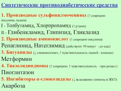 Побочный эффект сульфонилмочевины