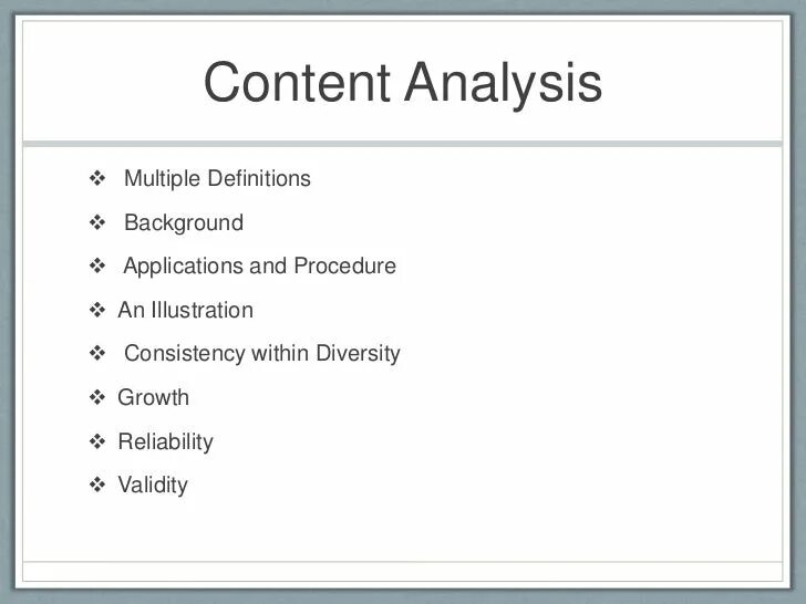 Content analyses. Content analysis. content analysis is.