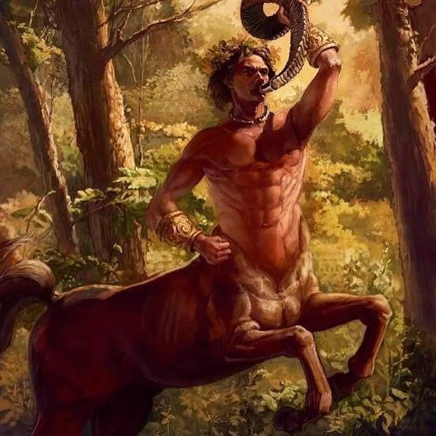 Лошадь с головой льва. Древнегреческий миф о Кентавре.