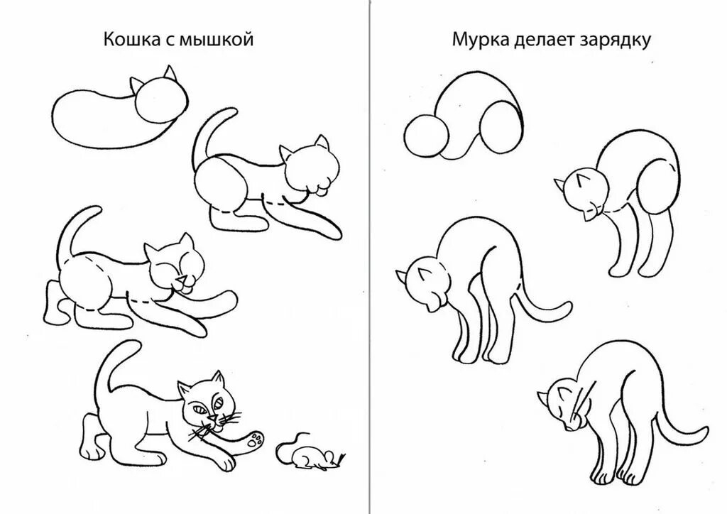 Как нарисовать собаку и кошку вместе. Рисовать рубрика рисовать. скучно давай рисовать вместе поэтапно.