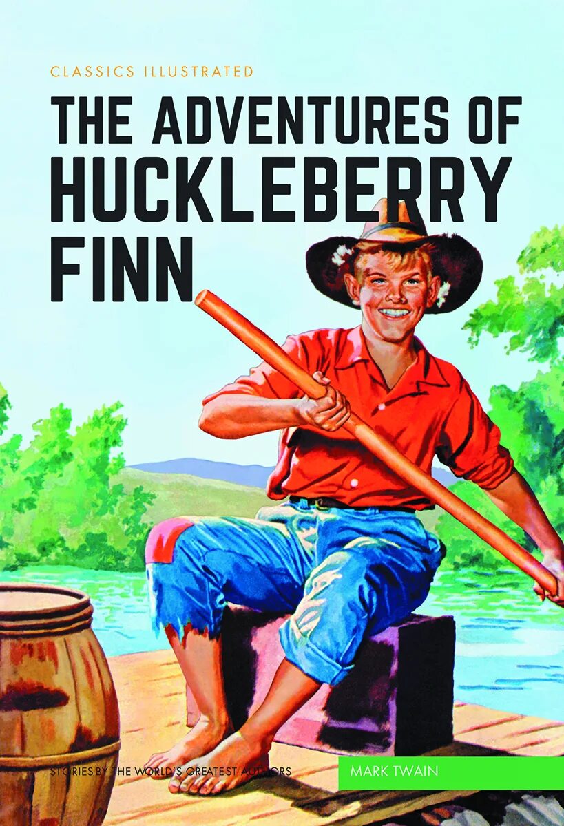 Mark Twain Finn. The Adventures of Huckleberry Finn book. Huckleberry Finn by Mark Twain.