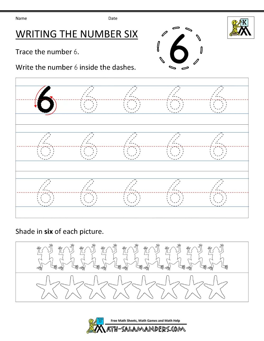 Numbers 6 10