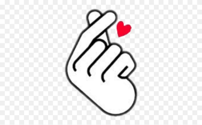 ЭМОДЖИ Саранхэ. Корейский жест сердечко. Знак сердца пальцами. Знак любви пальцами. Нравится пальчиками