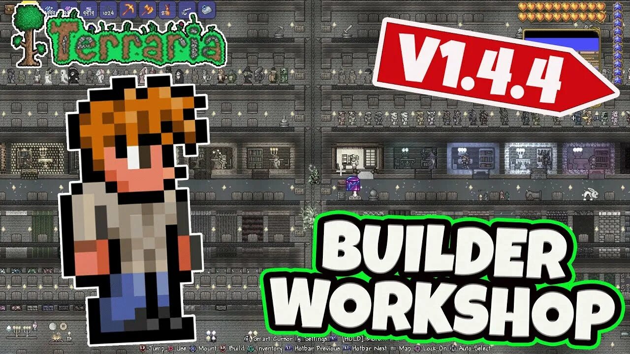 Terraria builder's workshop. Builders Workshop Terraria. Билдер воркшоп 1.4.4. Level Builder 1.4.4. 1.4.4 All items Maps.