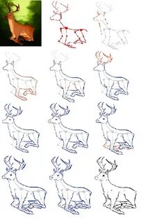 Как сделать нарисовать оленя