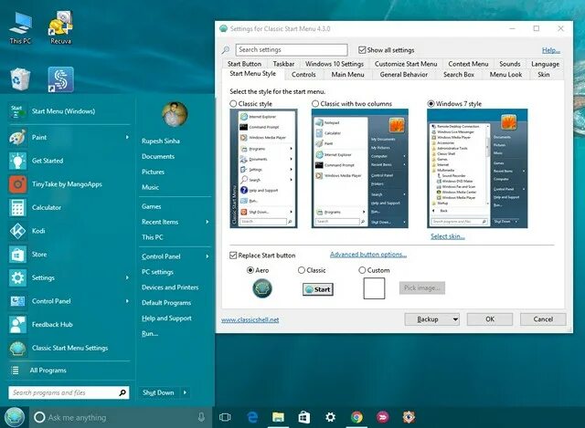 Host windows shell. Classic shell замедляет ли систему.