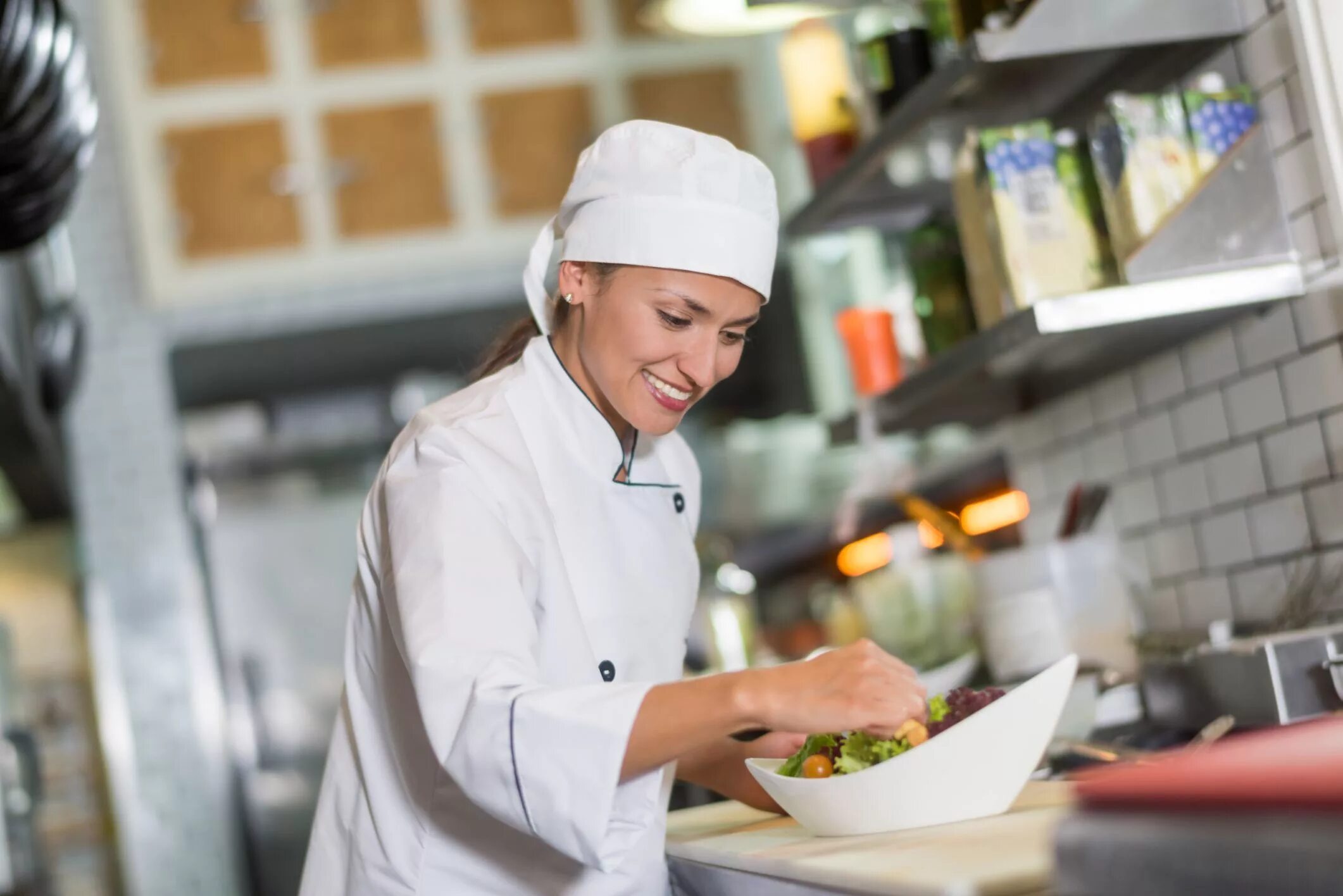 The chef cook