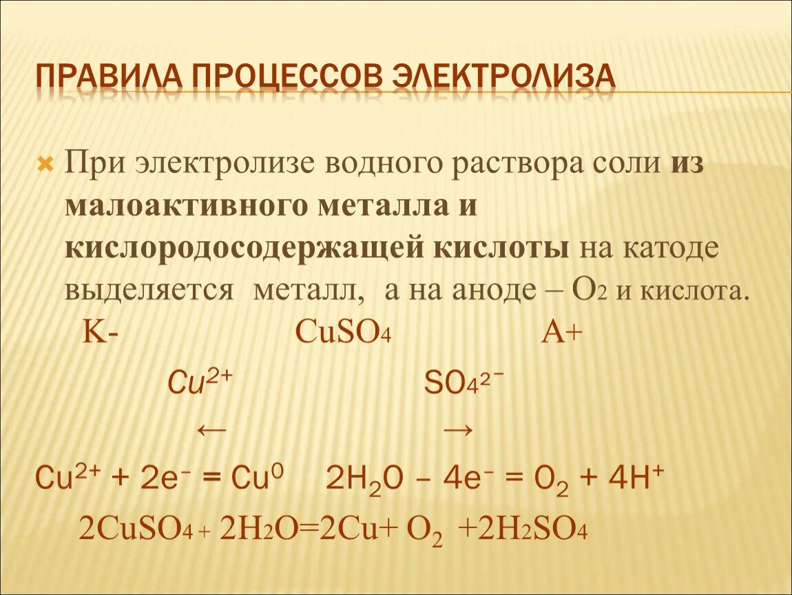 При электролизе водного раствора Соло. Электролиз малоактивных металлов. Электролиз растворов солей на аноде. Электролиз растворов солей металлов. Кислород выделяется на аноде при воды