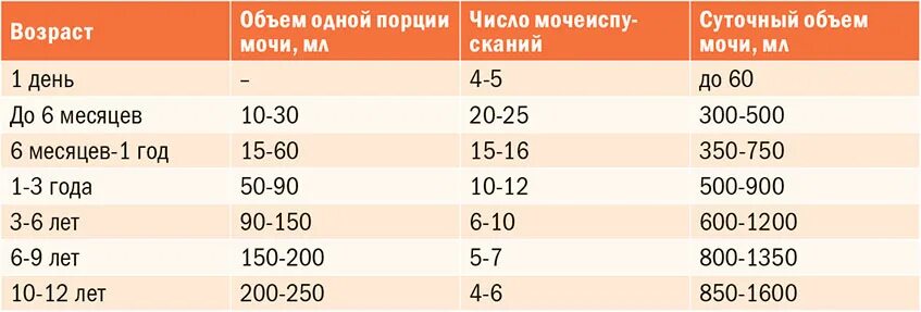 Сколько раз в сутки норма мочеиспускание